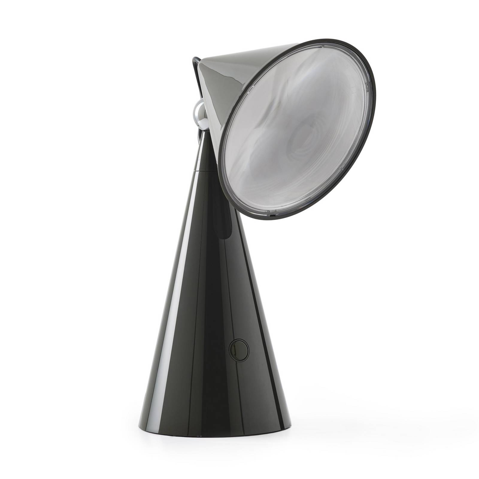Tom Dixon LED-Akku-Tischlampe Pose, anthrazit, Höhe 25 cm