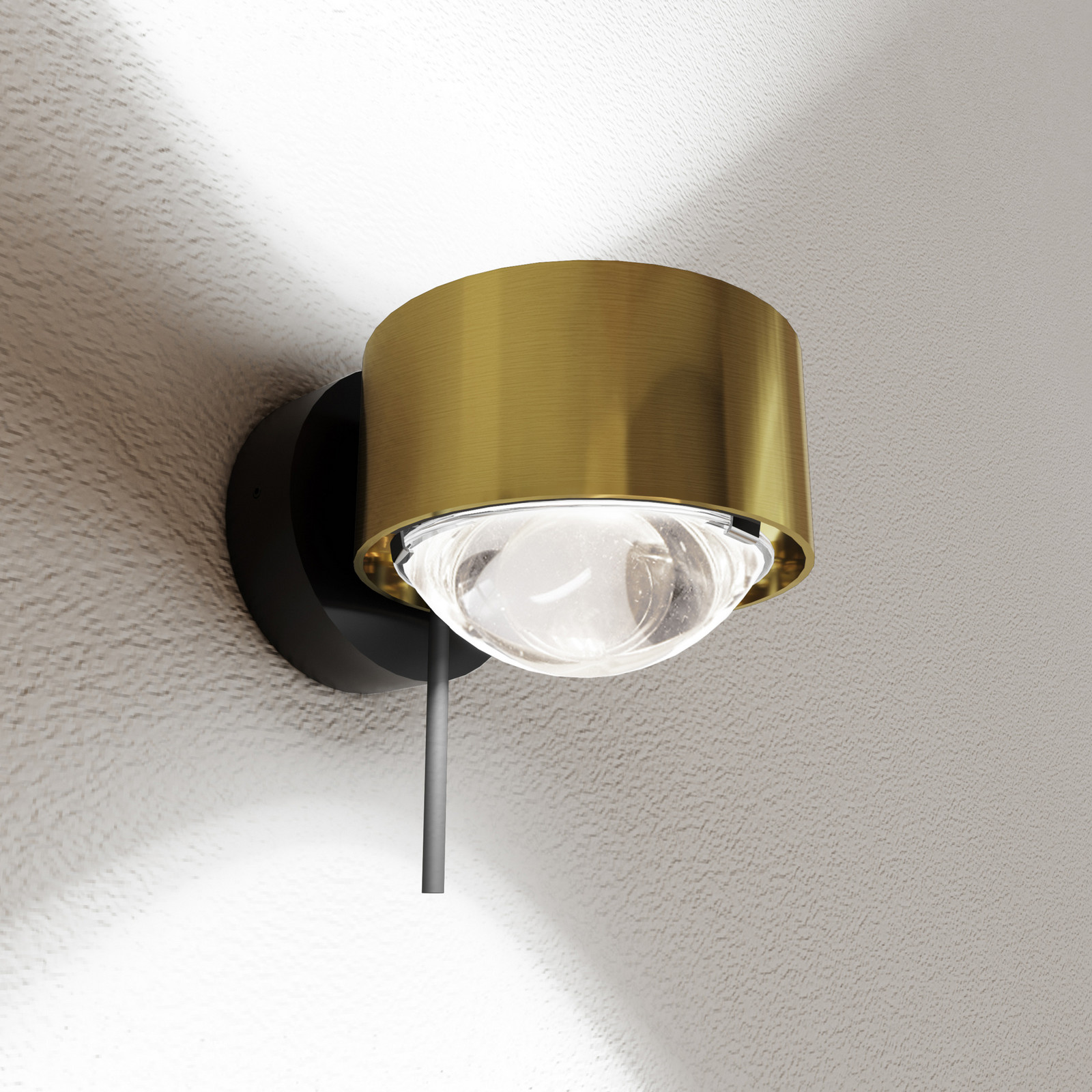 Puk! 80 Wall spot LED lentile clare alamă/negru