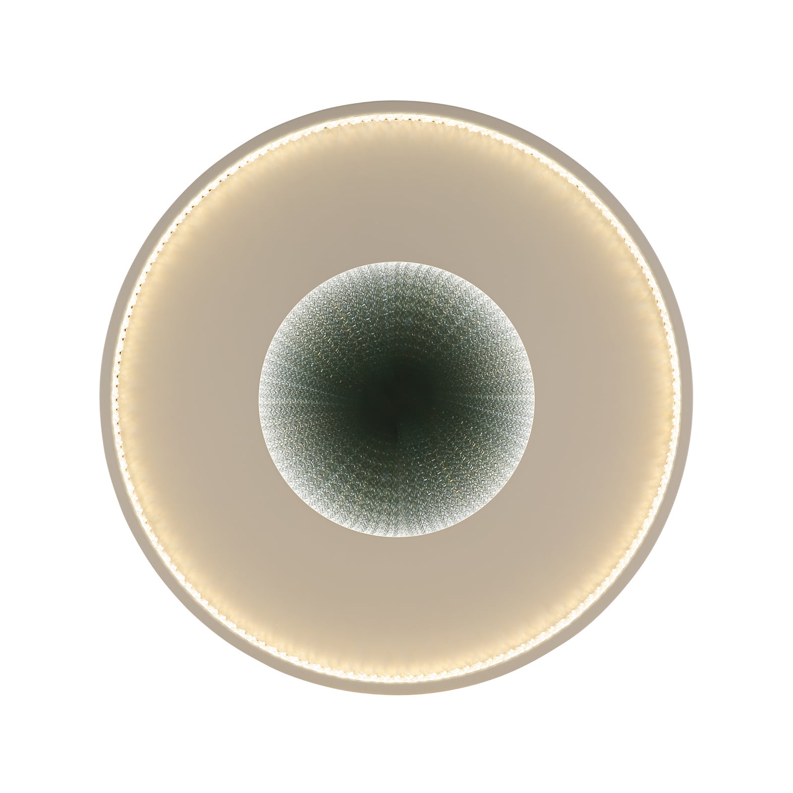 LED-loftlampe Shirley, sandfarvet, Ø 51 cm, CCT, dæmpbar LED-loftlampe Shirley, sandfarvet, Ø 51 cm, CCT, dæmpbar