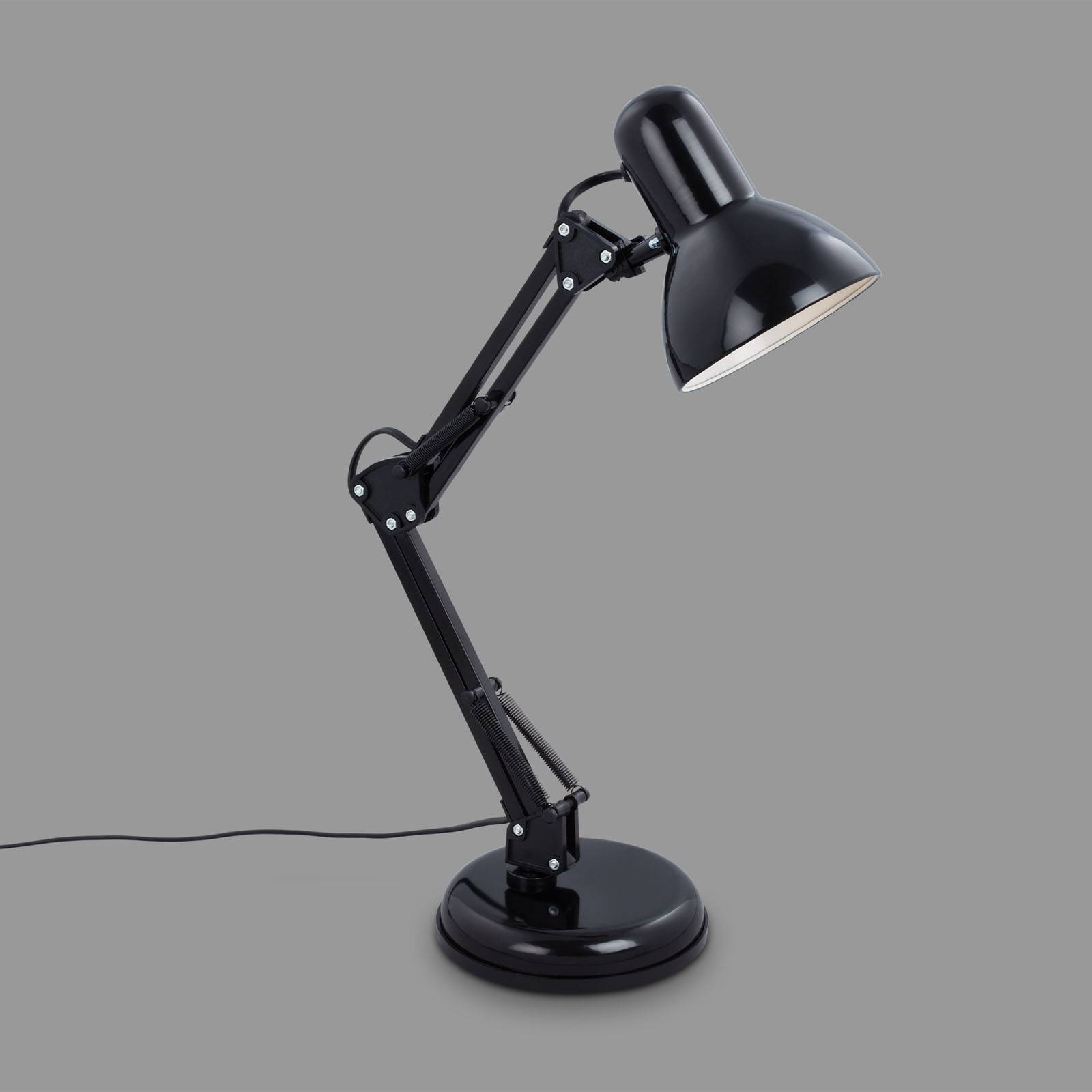 Pixa skrivebordslampe, justerbar, E14, sort