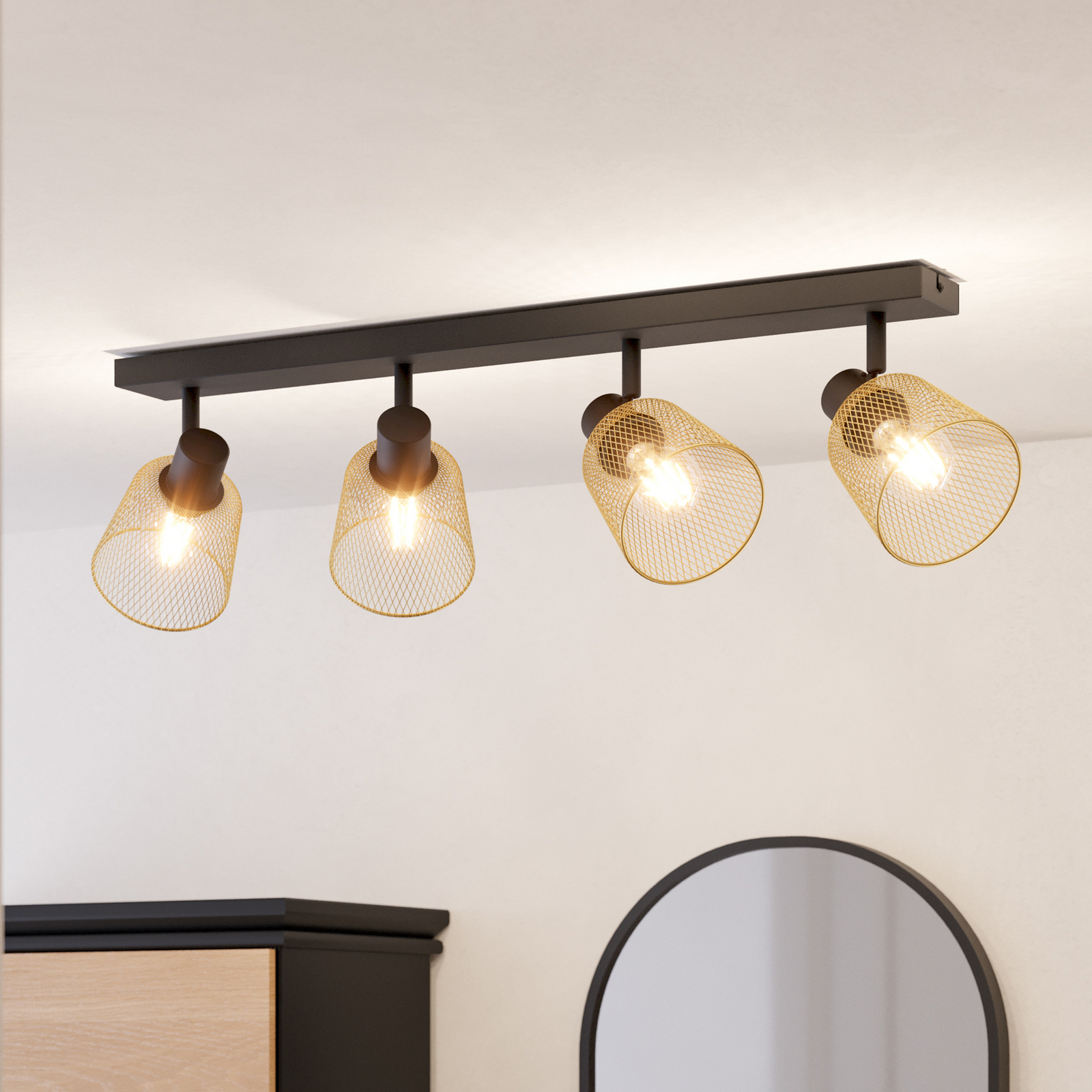 EGLO Coslada downlight, four-bulb