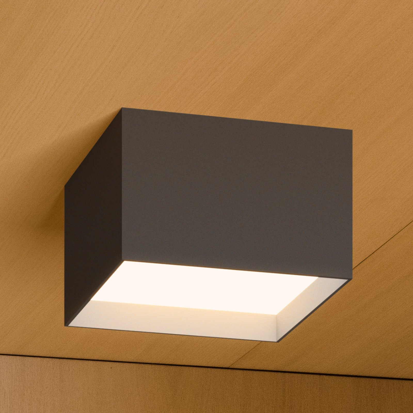 Vibia Structural 2632 plafón 24cm, gris oscuro