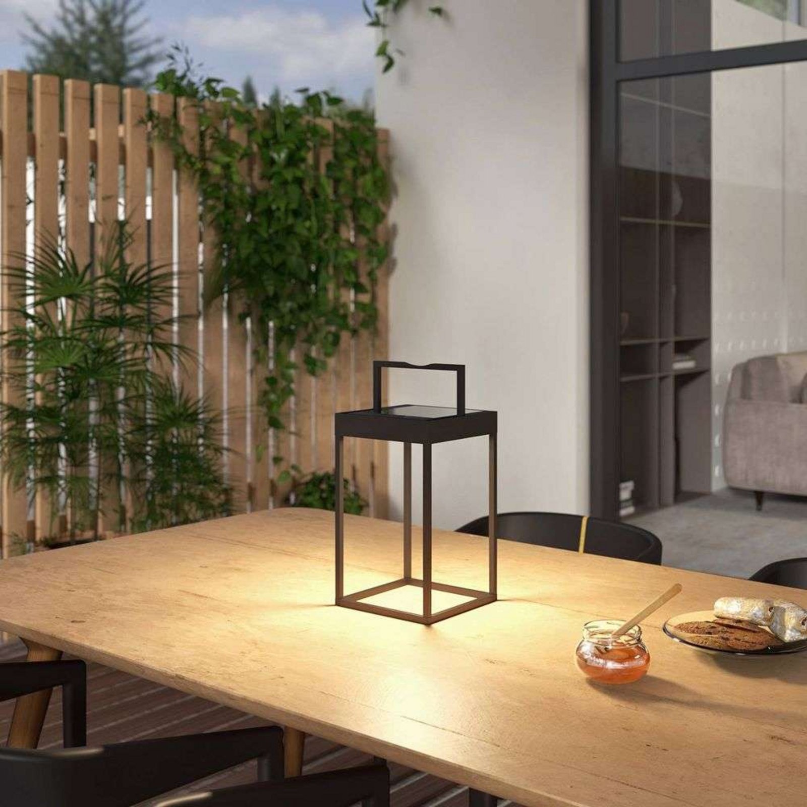 Lynzy LED Solar Cell Lamp H38,3 Black - Lucande
