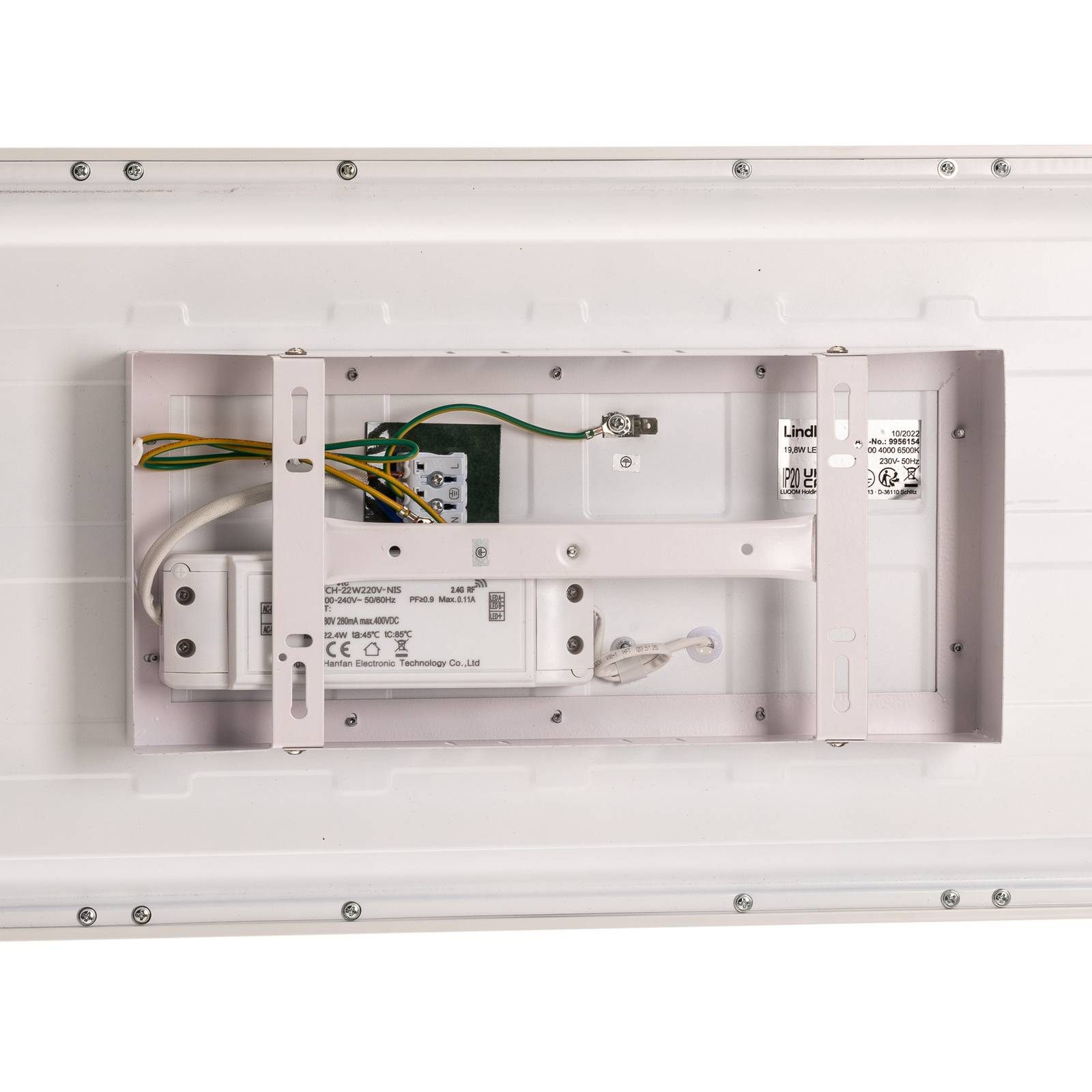 Panel LED Lindby Kenma, CCT, 29,6 cm x 59,6 cm