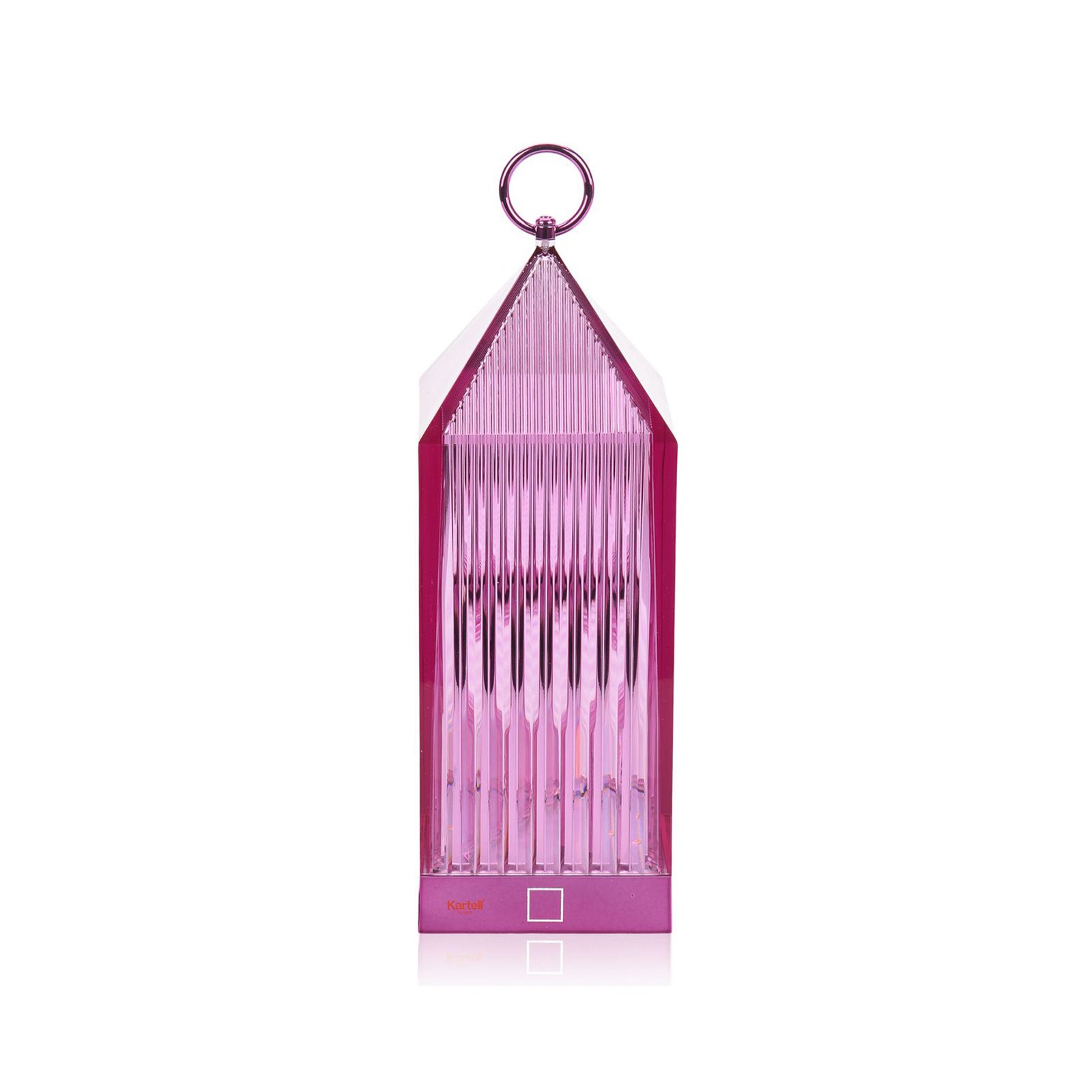 Kartell LED table lamp Lantern, purple, recycled, IP54