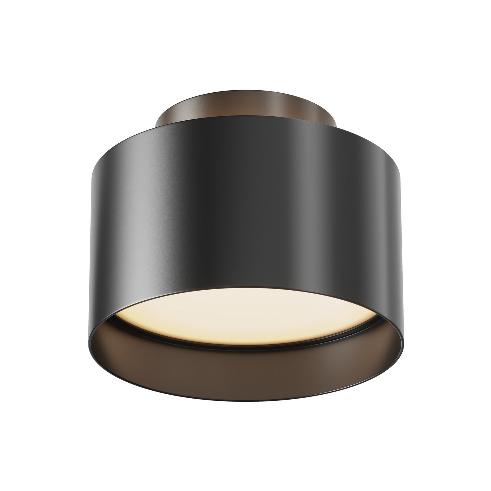 Maytoni Planet LED-taklampe, Ø 12 cm, svart