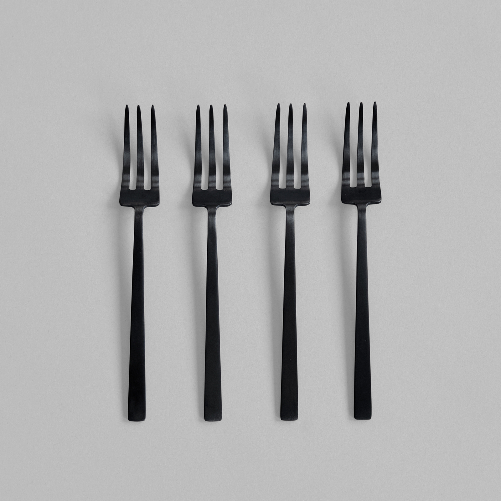 Widelec do deserów Kogei, zestaw 4 sztuki, czarny, 16 cm – 101 Copenhagen