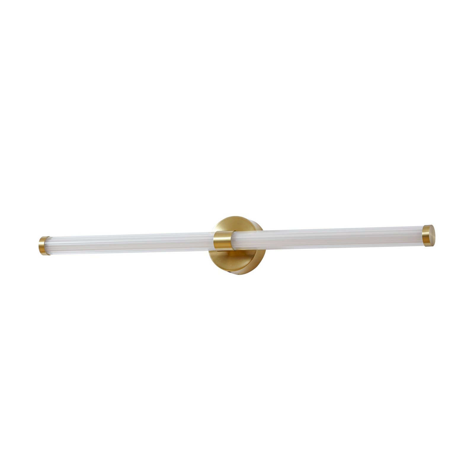 Lucande Melisa LED wall light, gold, 90 cm, CCT, IP44