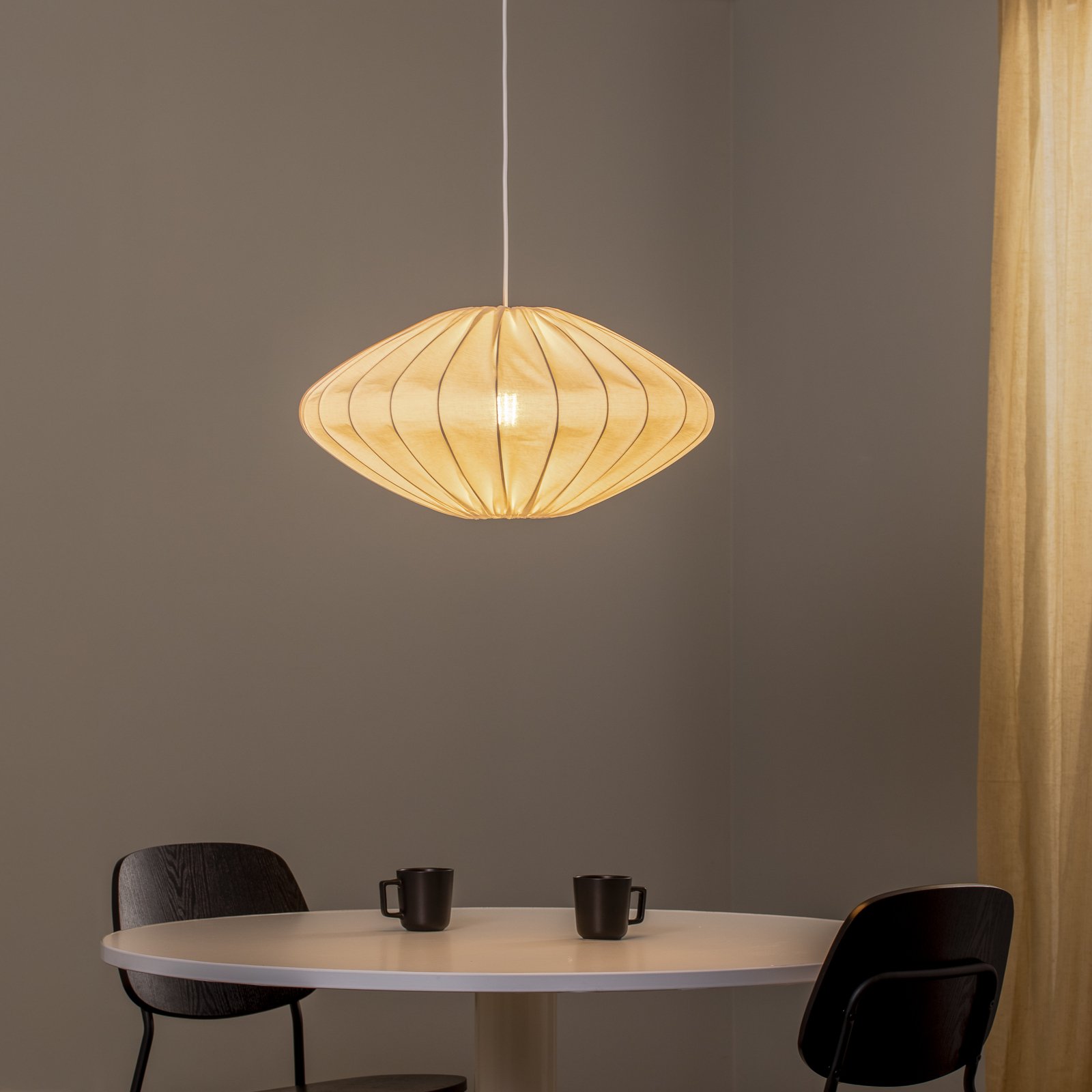 Envostar Orlanda hanging lamp cotton white ellipse