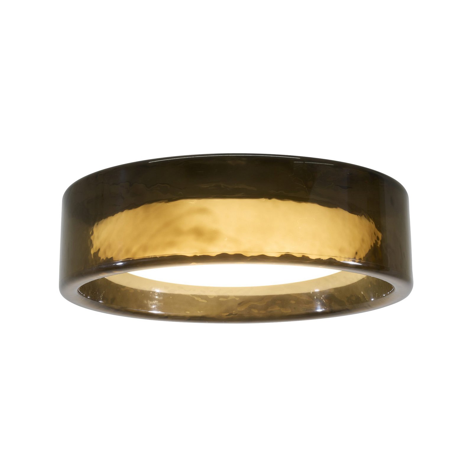 MARSET LED-Deckenlampe Ringo, Ø 90 cm, rauchgrau dunkel
