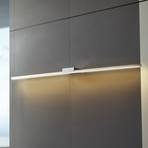 Lucande LED-spegellampa Kivana, krom, aluminium, 120 cm