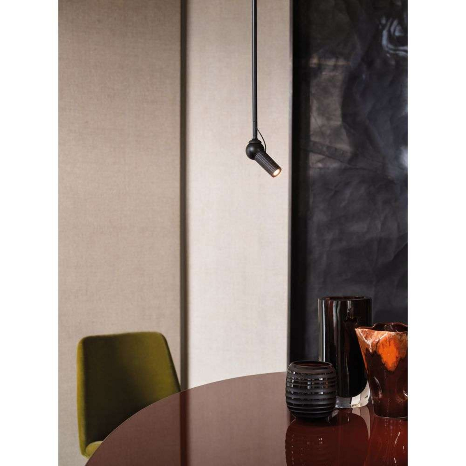 Bird Wall/Ceiling Lamp w/2 Rod H3,5+H20,5 Black - KDLN