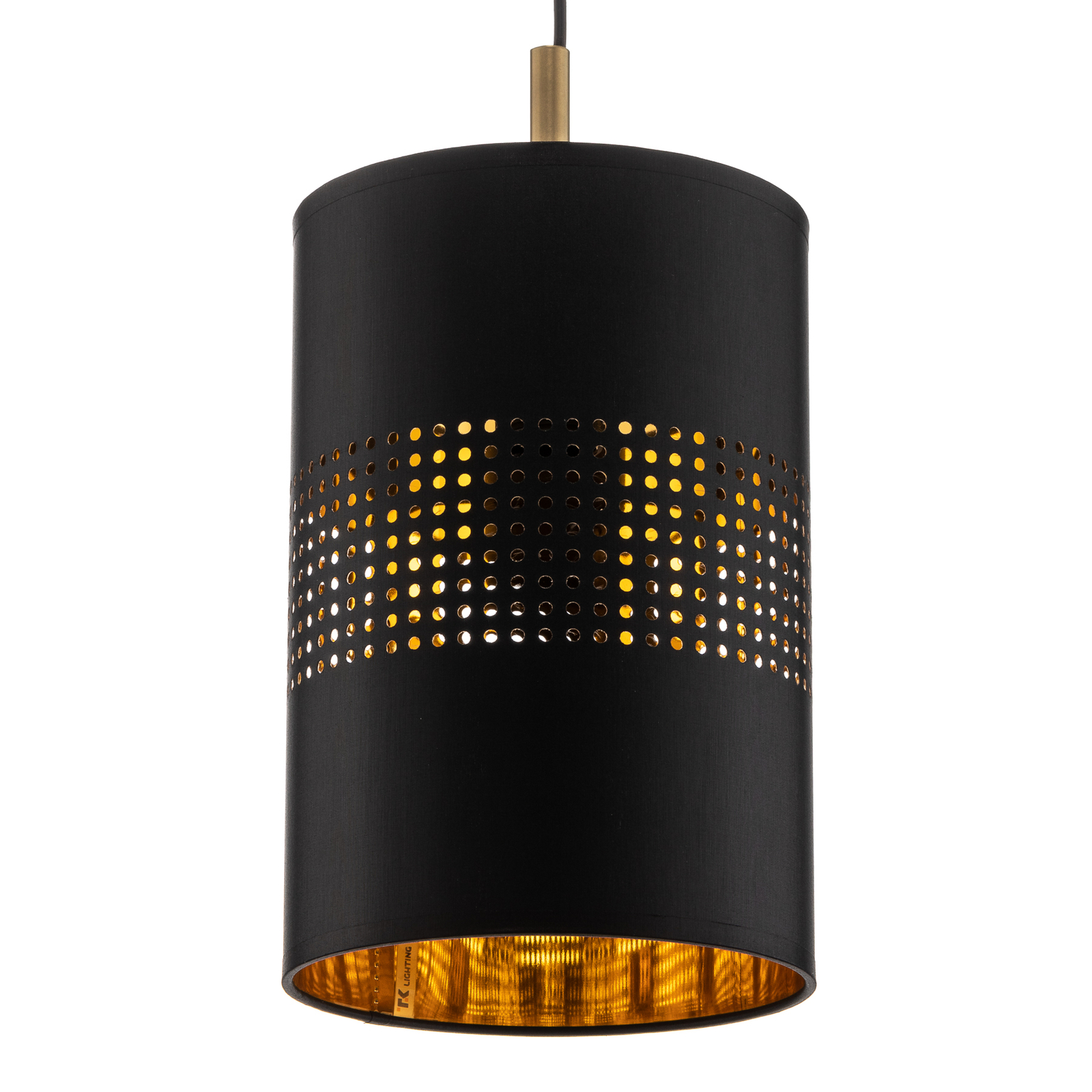 Hanglamp Bogart, 1-lamp, zwart/goud