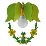 Frog hanging light, flower with a swing