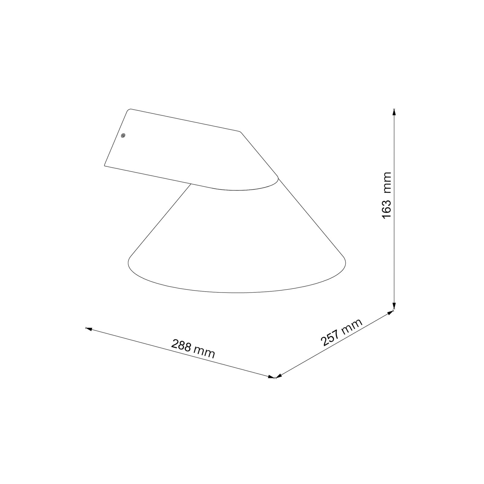 Außenwandleuchte Linas, Kegel, schwarz, Aluminium, E27 Außenwandleuchte Linas, Kegel, schwarz, Aluminium, E27