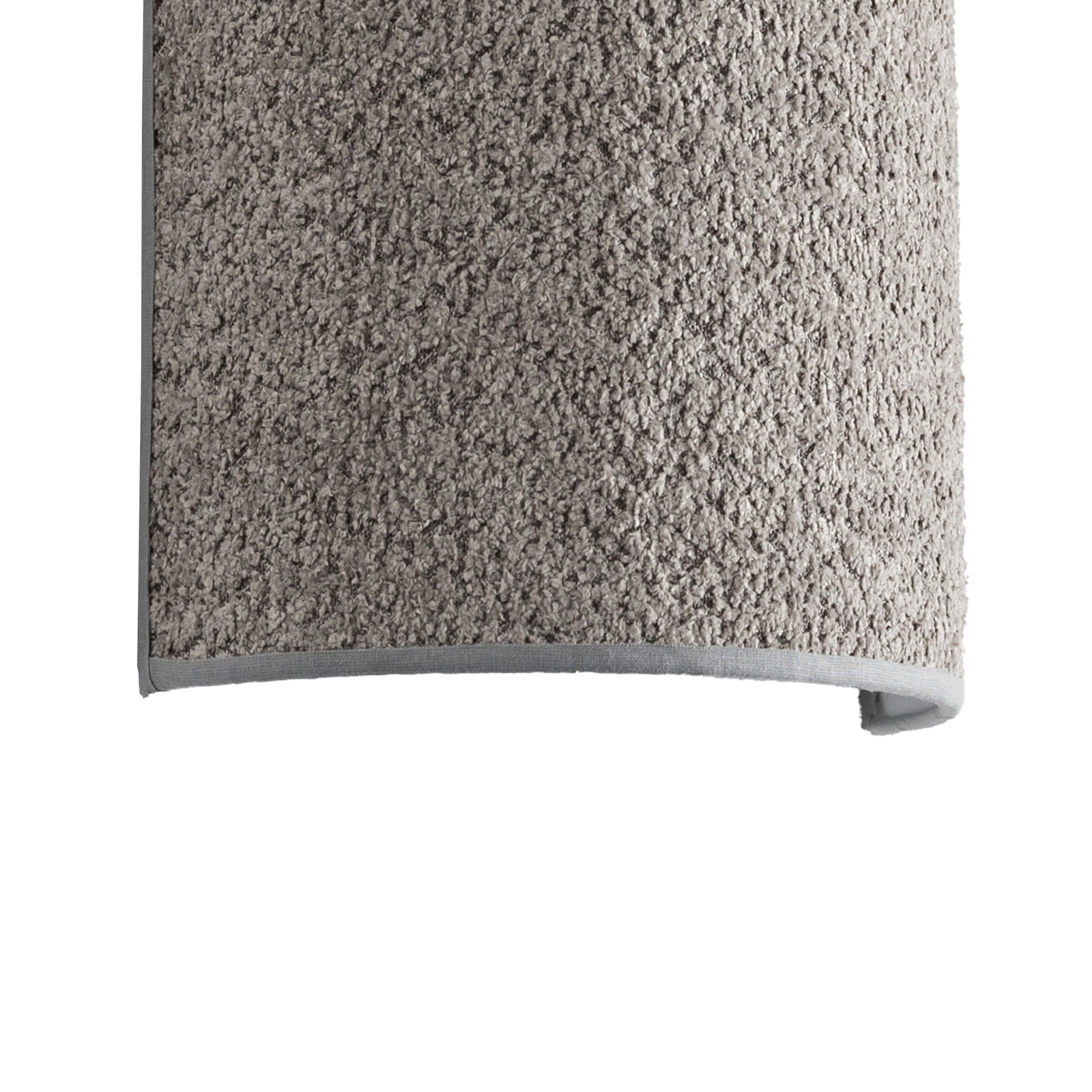 Bouclé wall light made of fabric, grey