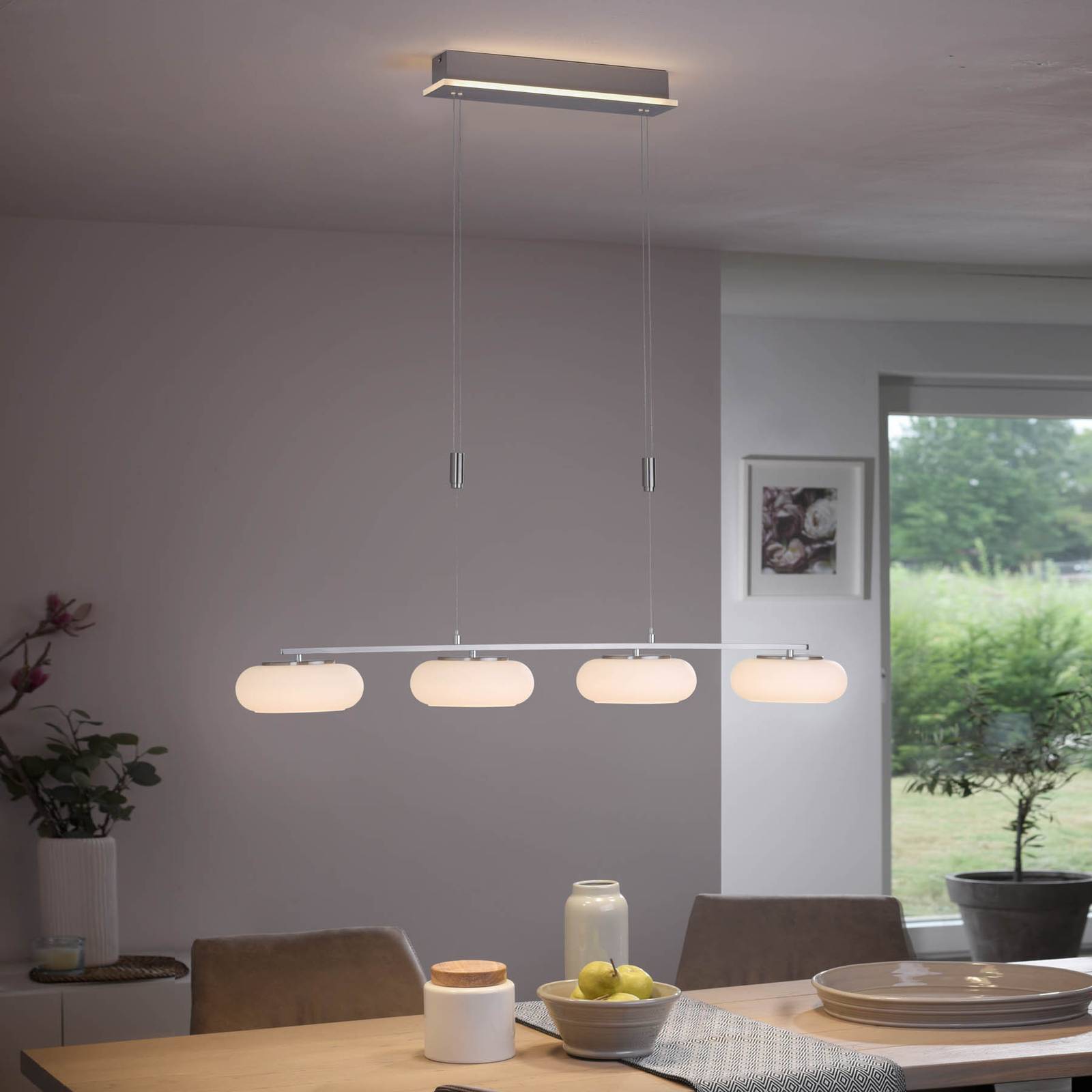 Q-Smart-Home Paul Neuhaus Q-ETIENNE LED-hänglampa 4 lampor
