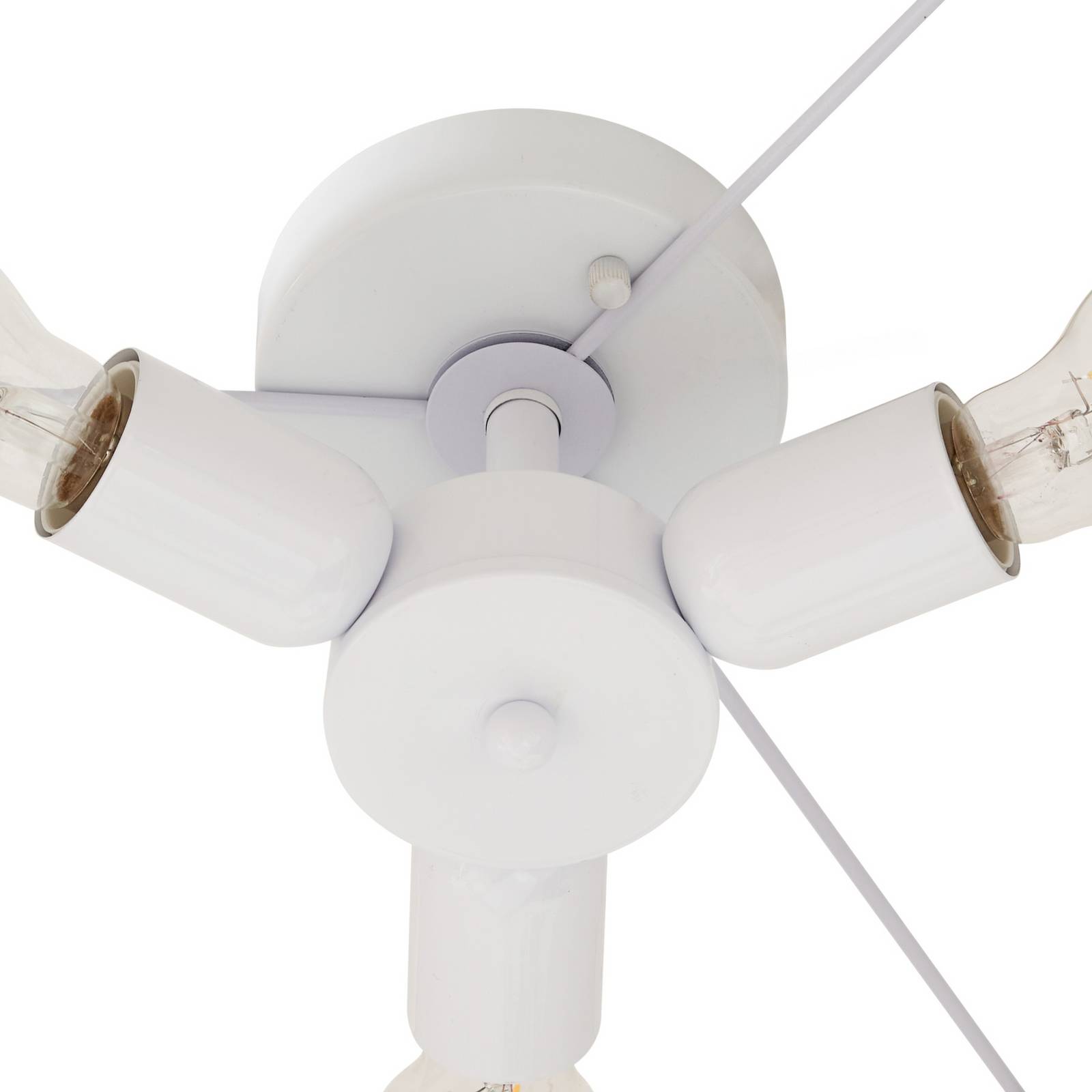 Lampa sufitowa Lindby Soula, Ø 60 cm, beżowa, tworzywo sztuczne, E27