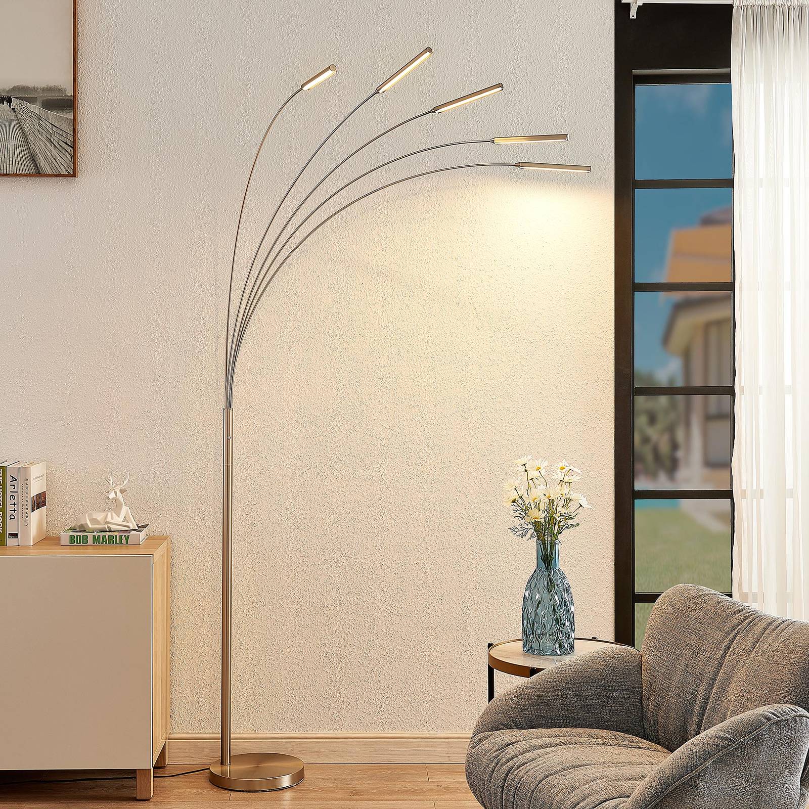 Lindby Feska lampadaire LED