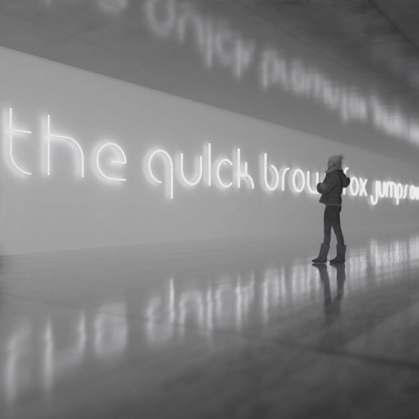 Artemide Alphabet of Light ściana mała litera e