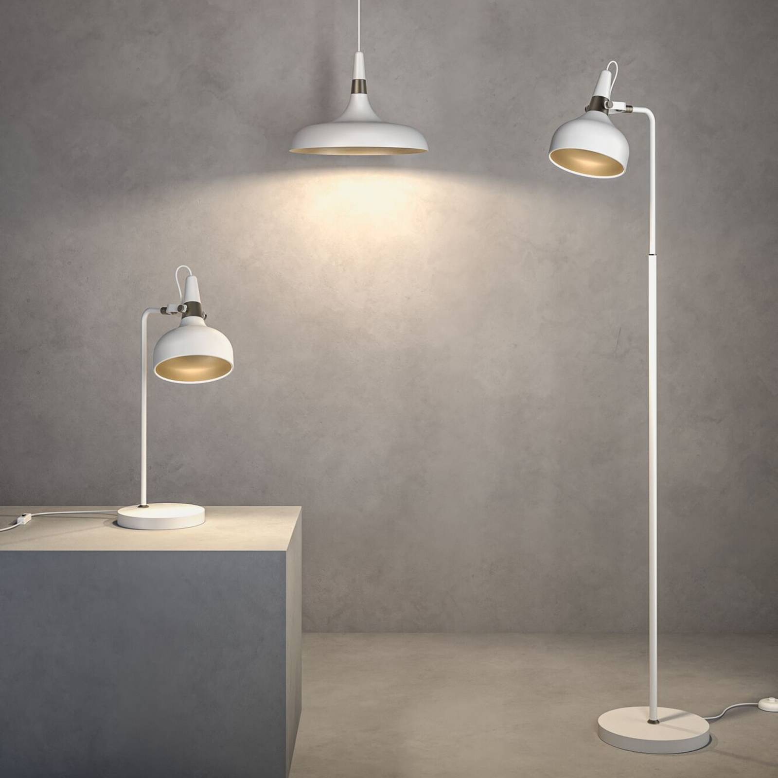 Lampa stojąca Paulmann Juna STYLE, biała, wysokość 158 cm, metalowa