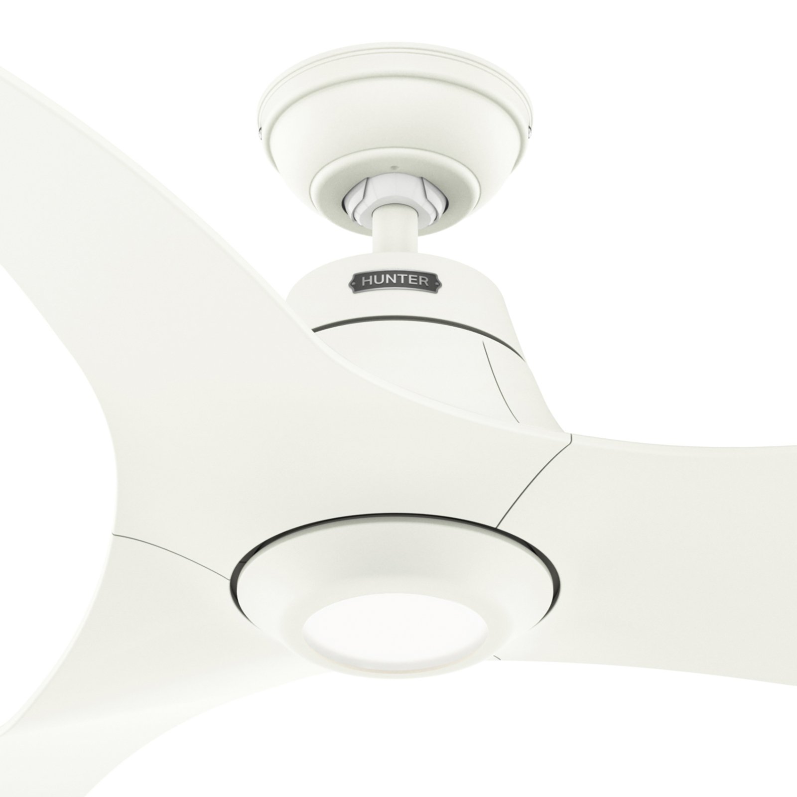 Hunter Stingray DC ventilateur plafond LED blanc