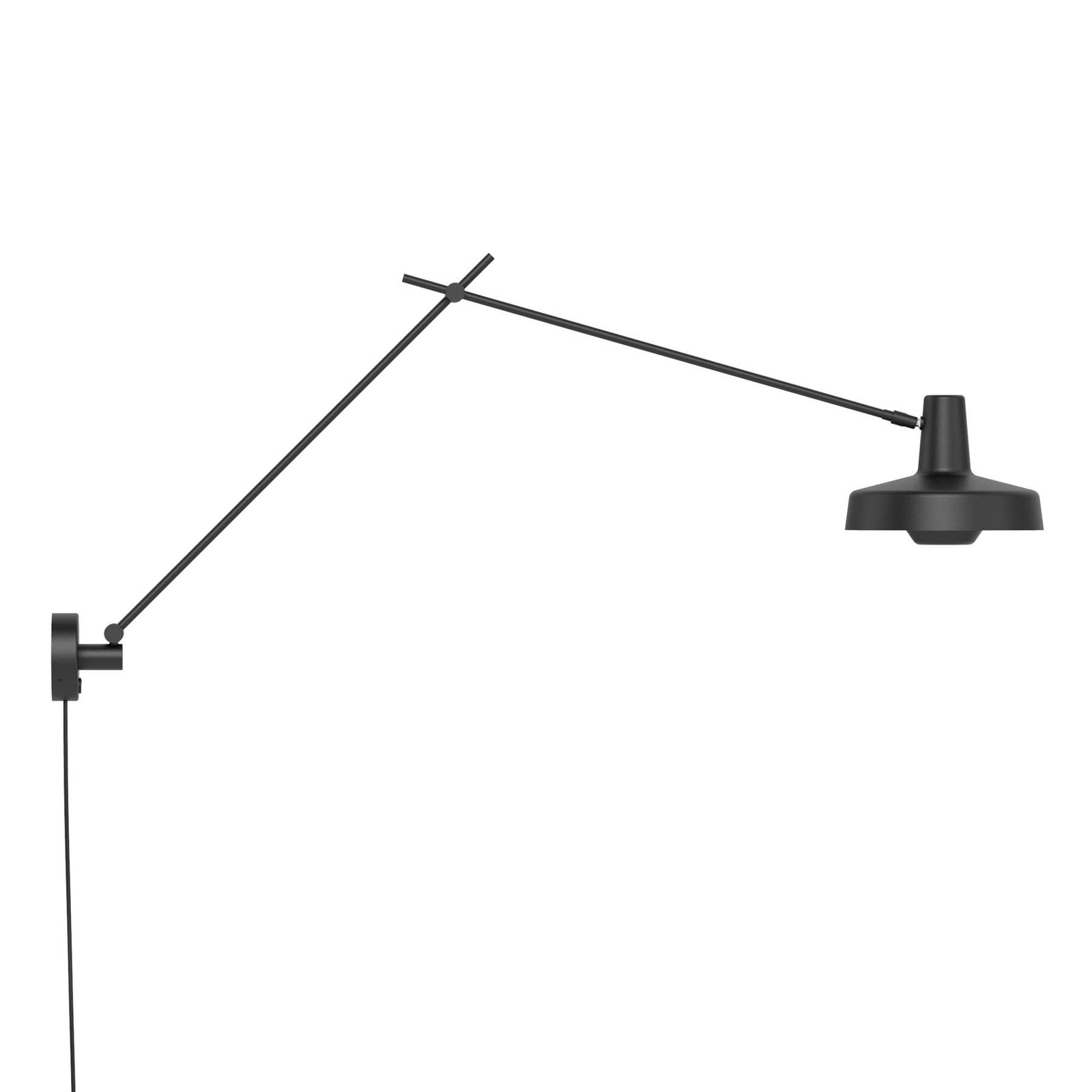 Arigato Aplique de Pared Largo con Cable Negro - Grupa