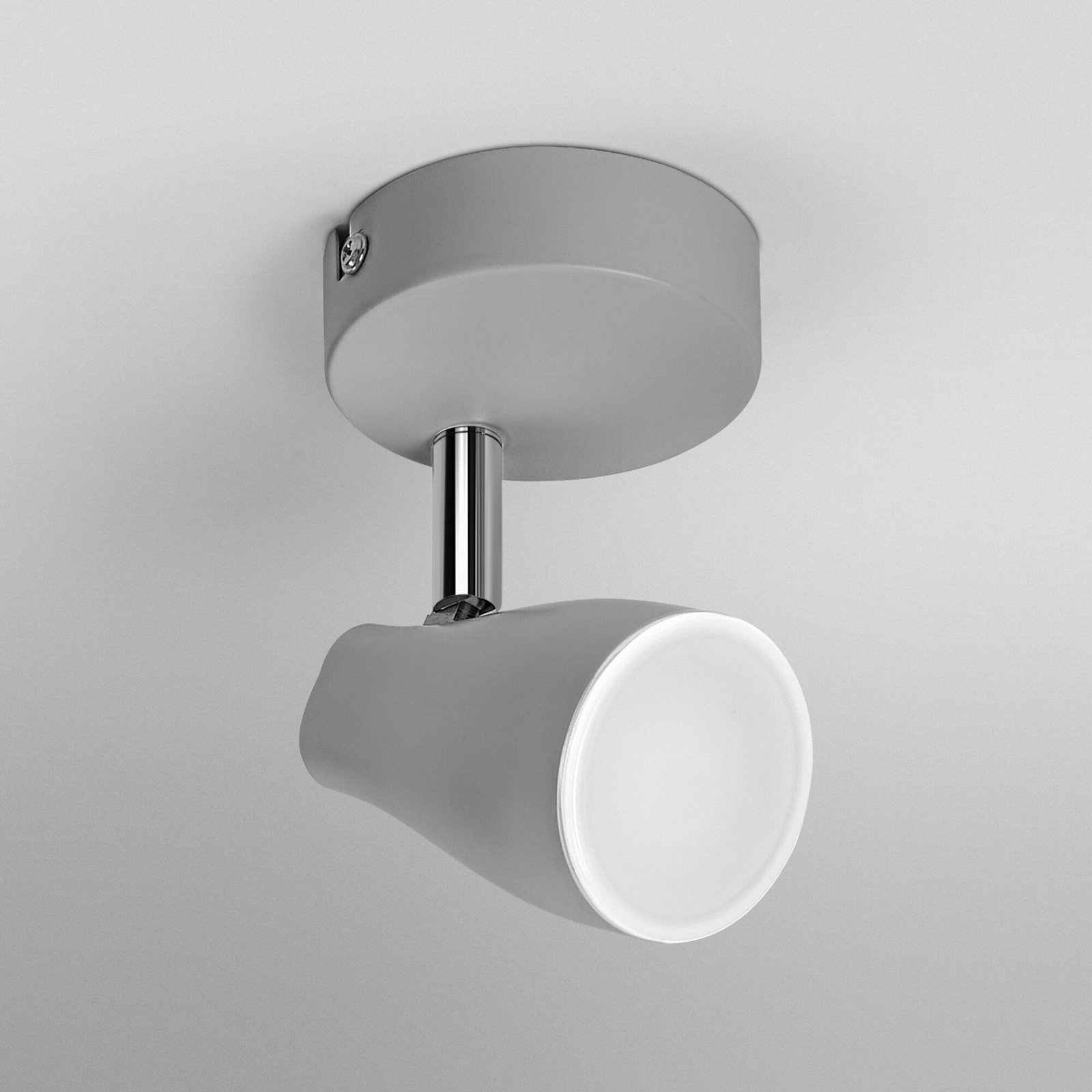 Spot pour plafond OSRAM PEAR, gris, à 1 lampe, GU10-LED 2 700 K