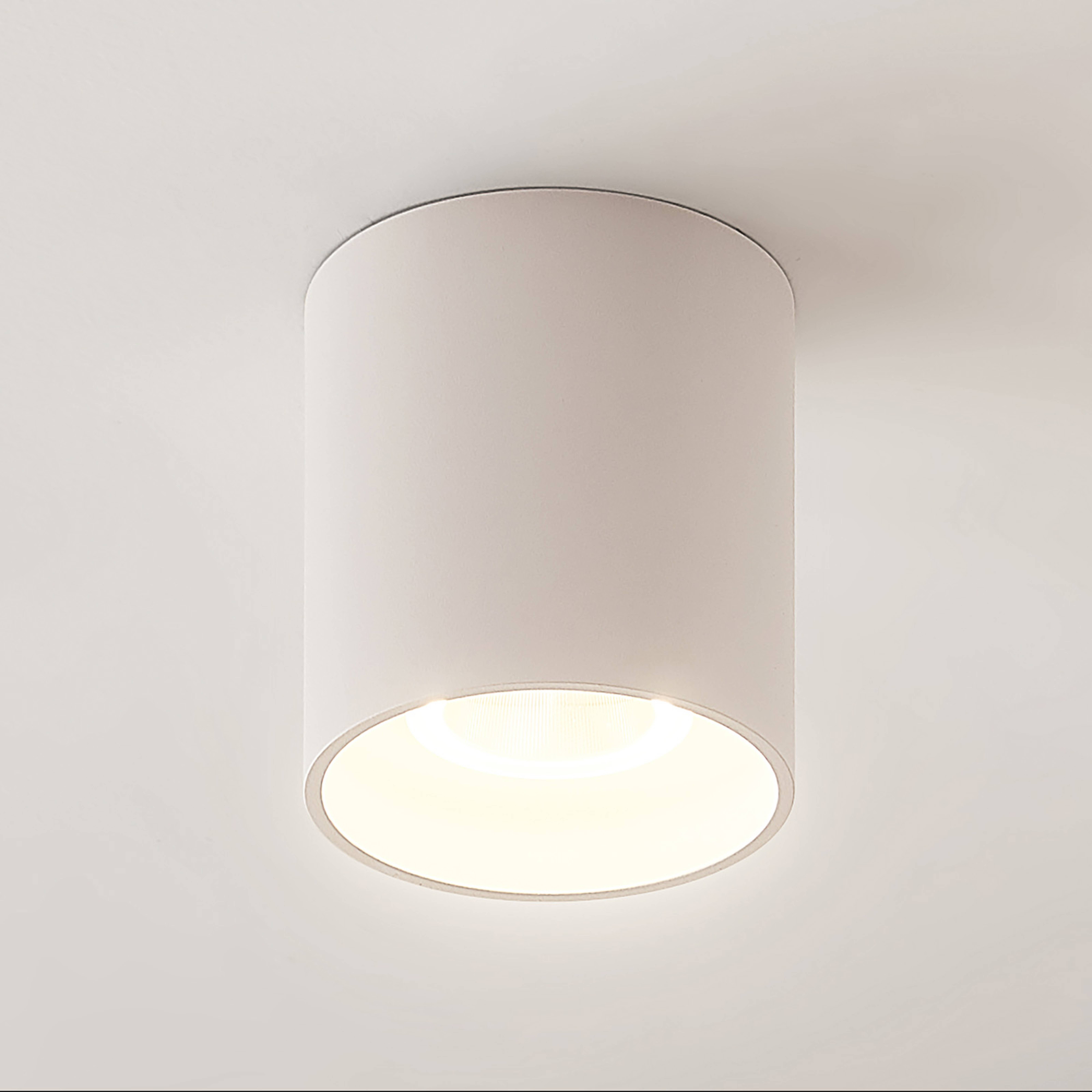 Arrchio plafonnier LED Zaki rond blanc