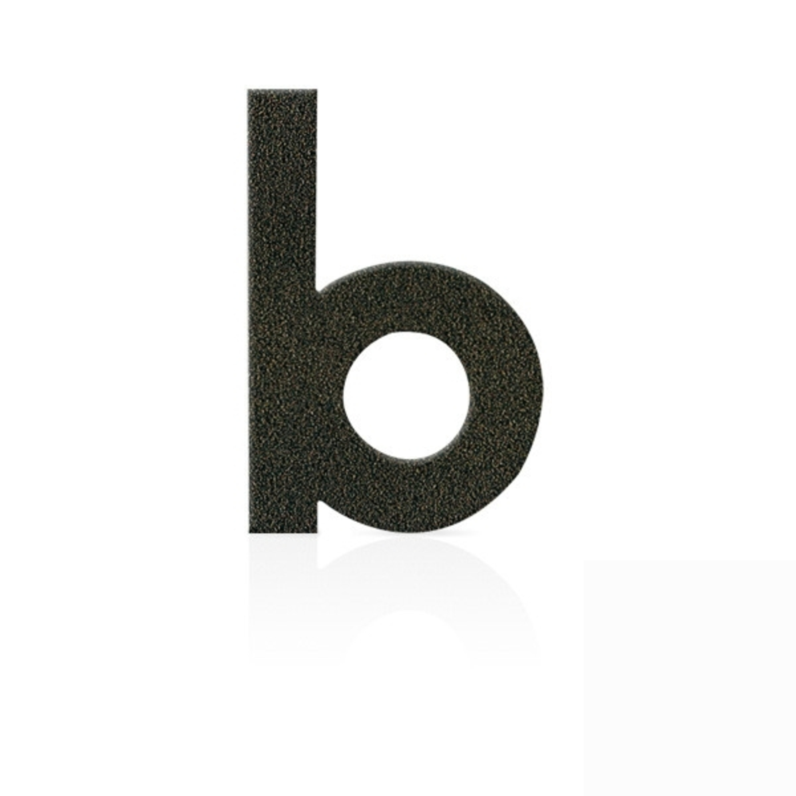 Numer domu ze stali szlachetnej litera b