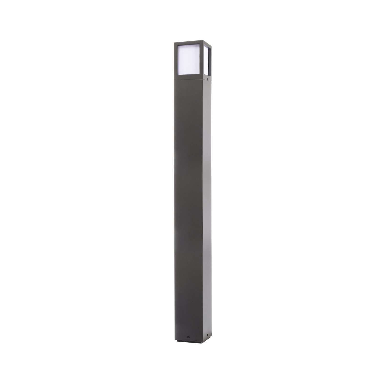 Facado II path light, height 100 cm, angular, dark grey/opal