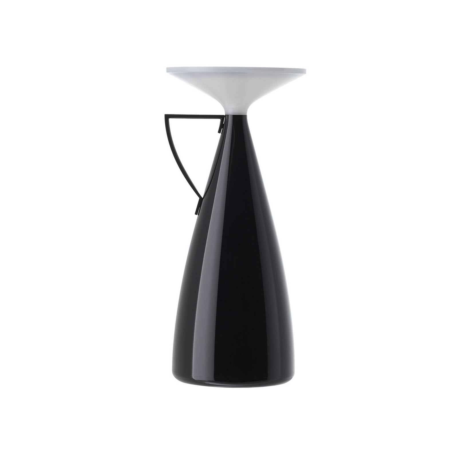 Kartell LED-Akku-Tischleuchte Camomille, schwarz, Höhe 24 cm