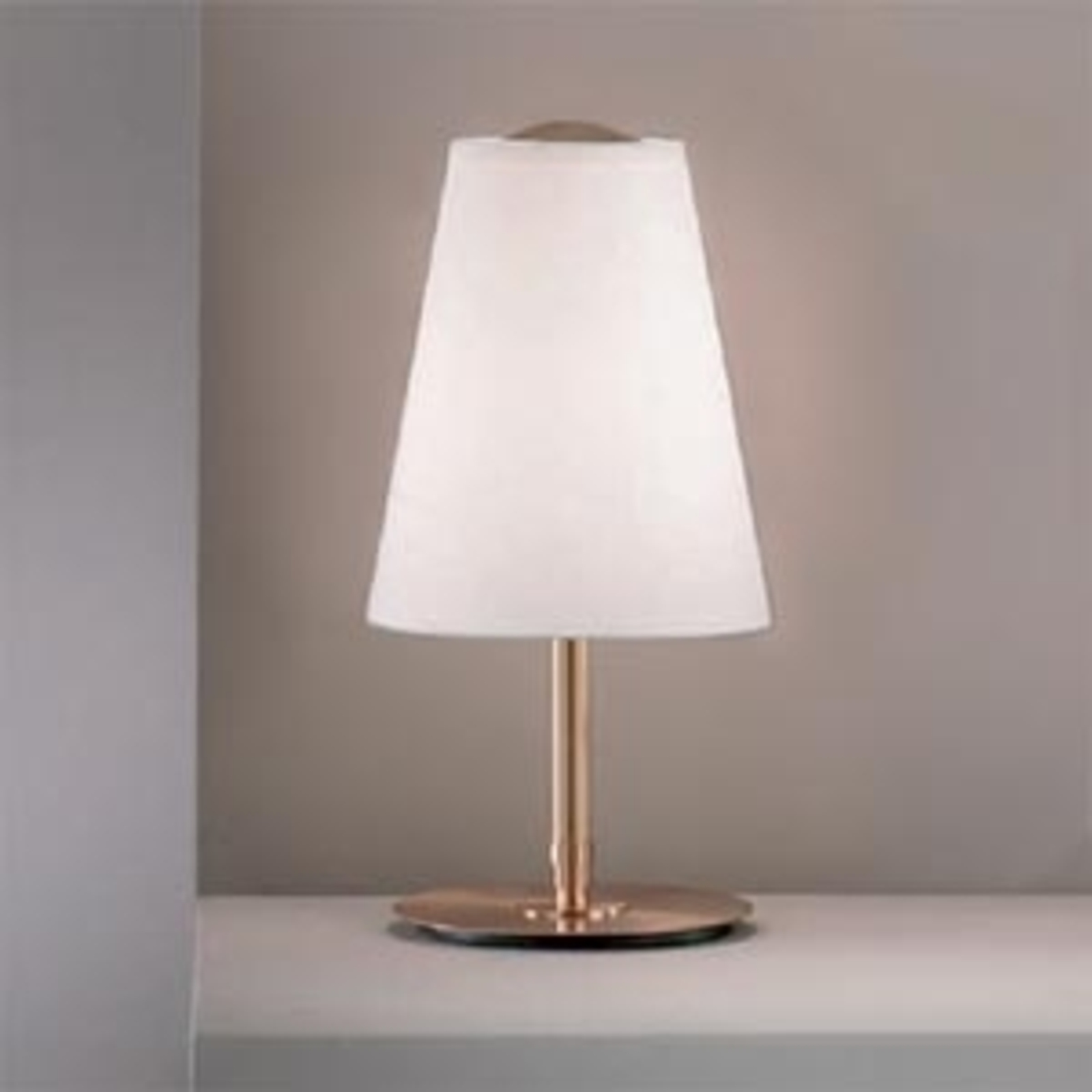 Pamalux Clemo table lamp, 38 cm high, gold, for Living / Dining Room, metal, perlatex, E27, 40 W, energy efficiency: A++, H: 38 cm