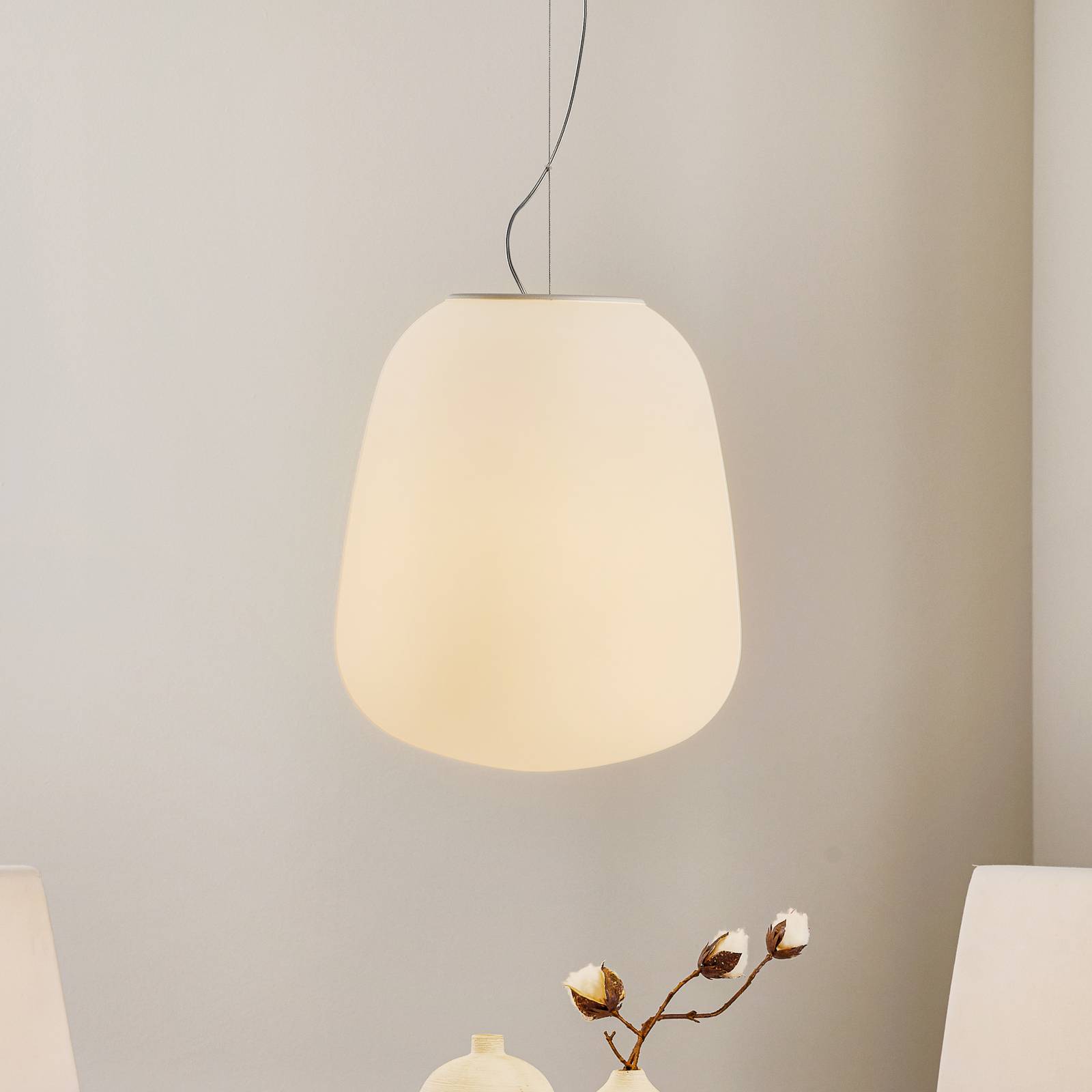 Fabbian Lumi Baka szklana lampa wisząca Ø 33 cm