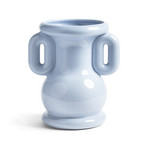 Wazon Amfora, jasnoniebieski, kamionka, wysokość 26,5 cm – &Klevering