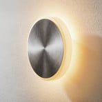 BANKAMP Button LED stenska svetilka 33cm aluminij