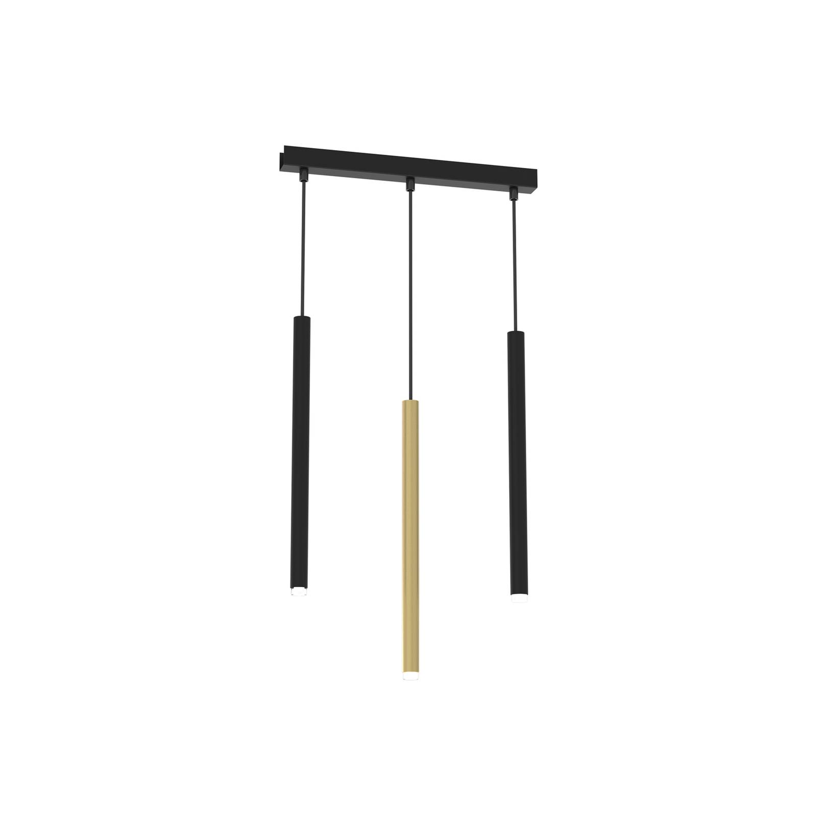 Eko-Light Monza Hanglamp voor woonkamer / eettafel - messing / goud - metaal - pendellamp - dimbaar