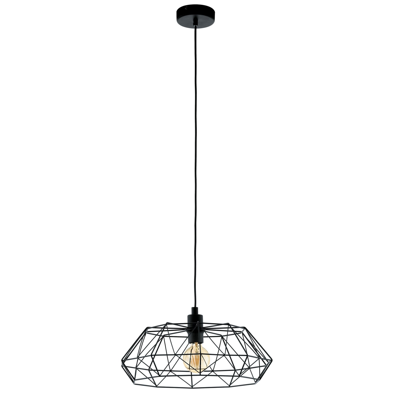 Hanglamp Carlton 2, zwart Ø 45,5 cm