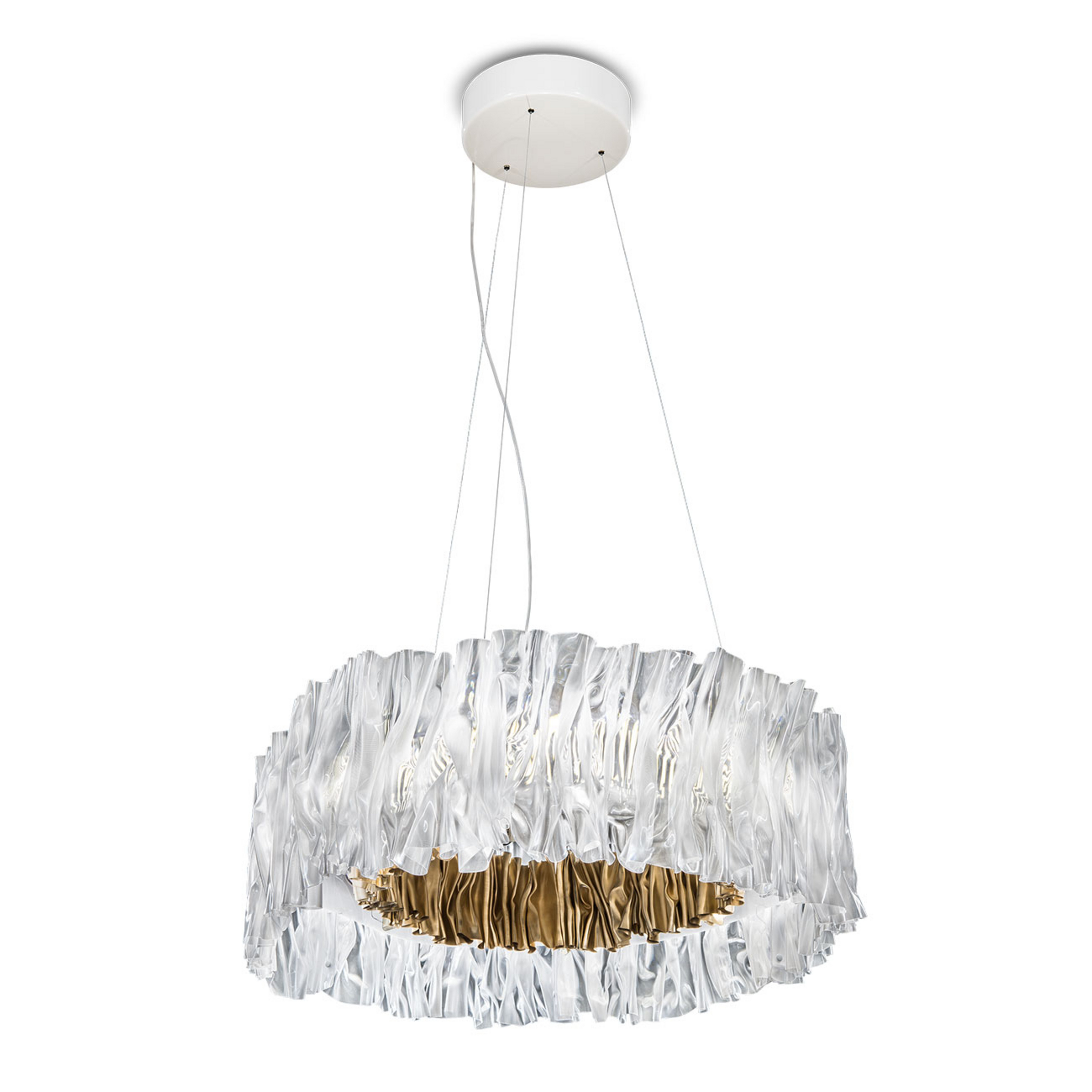 Accordéon LED hanglamp, goud, 3.000 K - Slamp