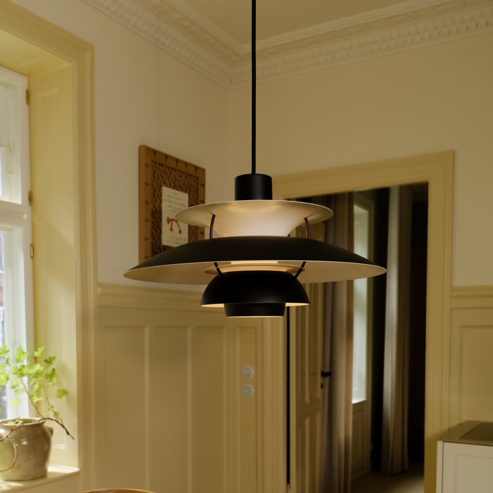 PH 5 Mini hanging light Black Edition 2025 E14 Louis Poulsen - Living room - Modern - Metal - Single-bulb