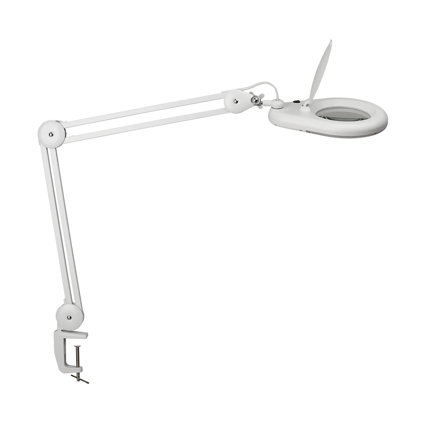 LED lupa MAULviso, bijela, visina 50 cm, stezaljka
