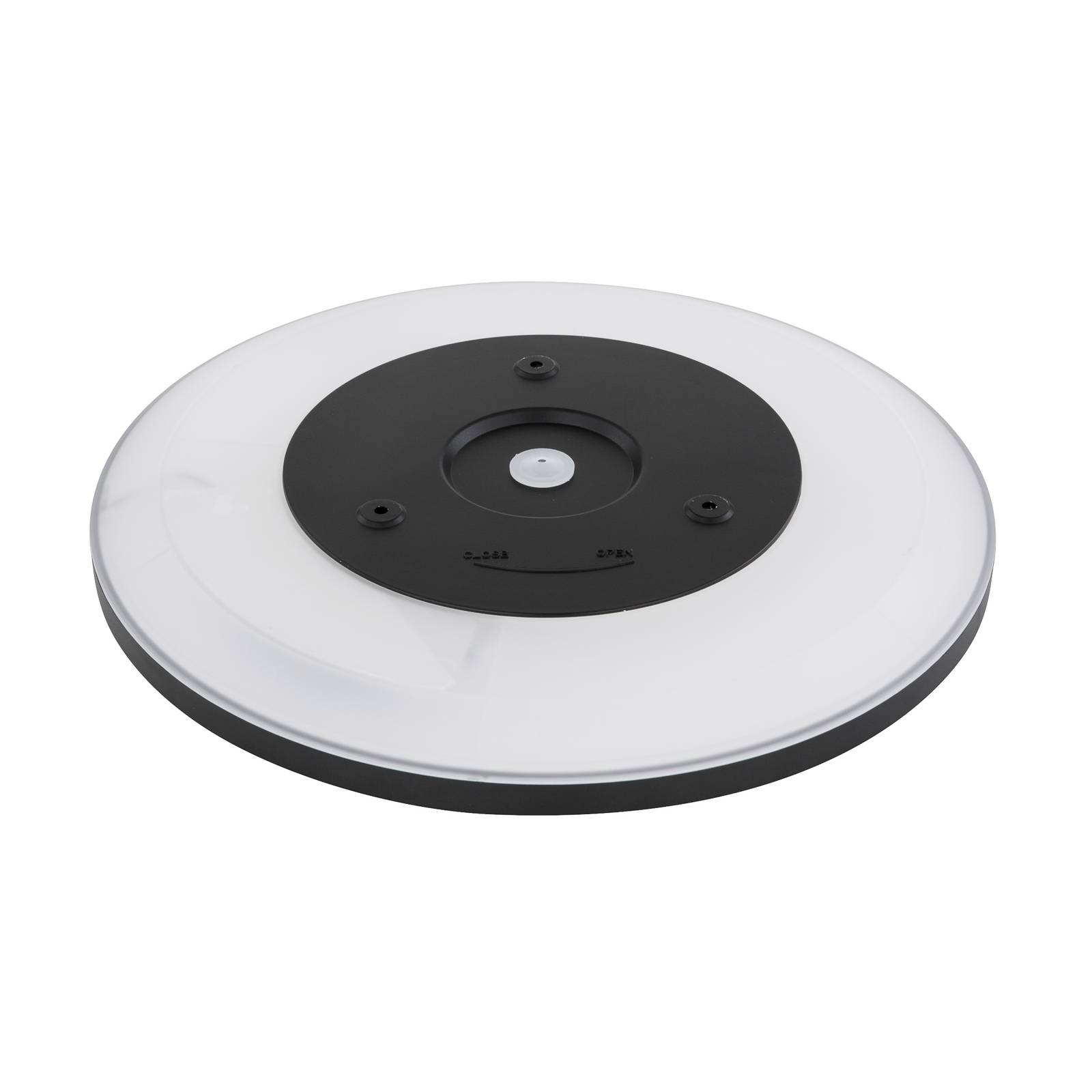 LED-Deckenleuchte Sapana, schwarz, rund, dimmbar