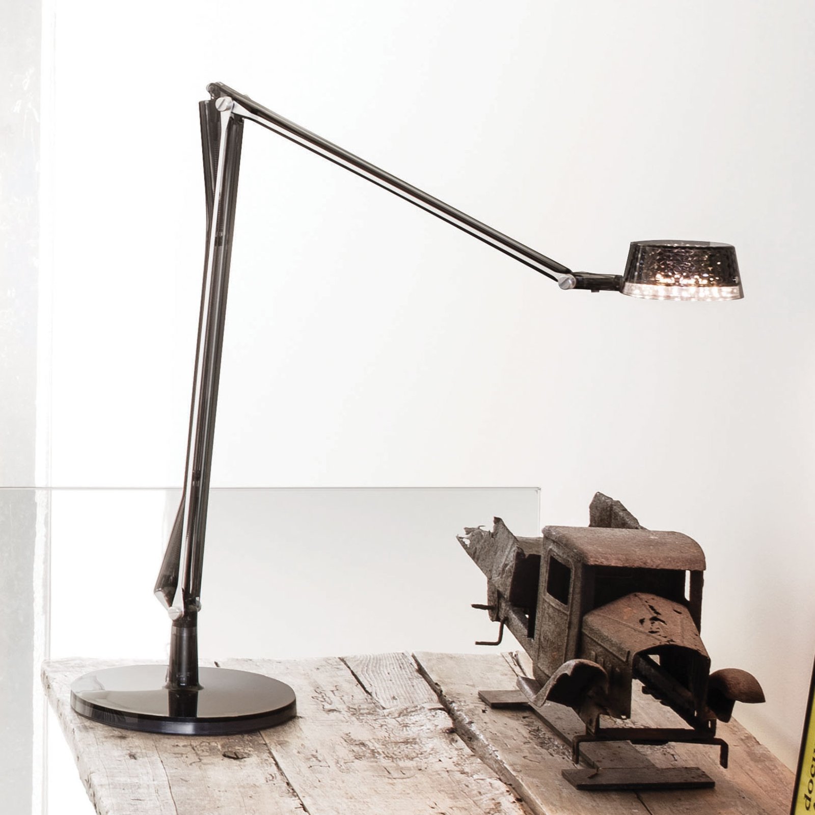 Adjustable LED table lamp Aledin Dec, smoky grey