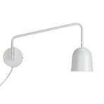 Dyberg Larsen aplique de pared Manchester, blanco, proyección 45 cm