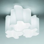 Artemide Logico stropna svjetiljka s 3 žarulje. 120° 33x33 cm