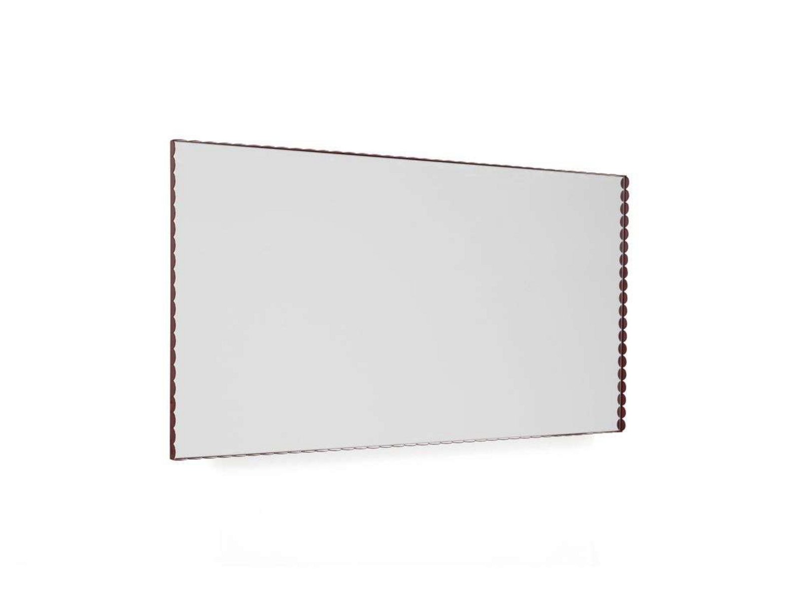 Arcs Mirror Rectangle L Burgundy - HAY