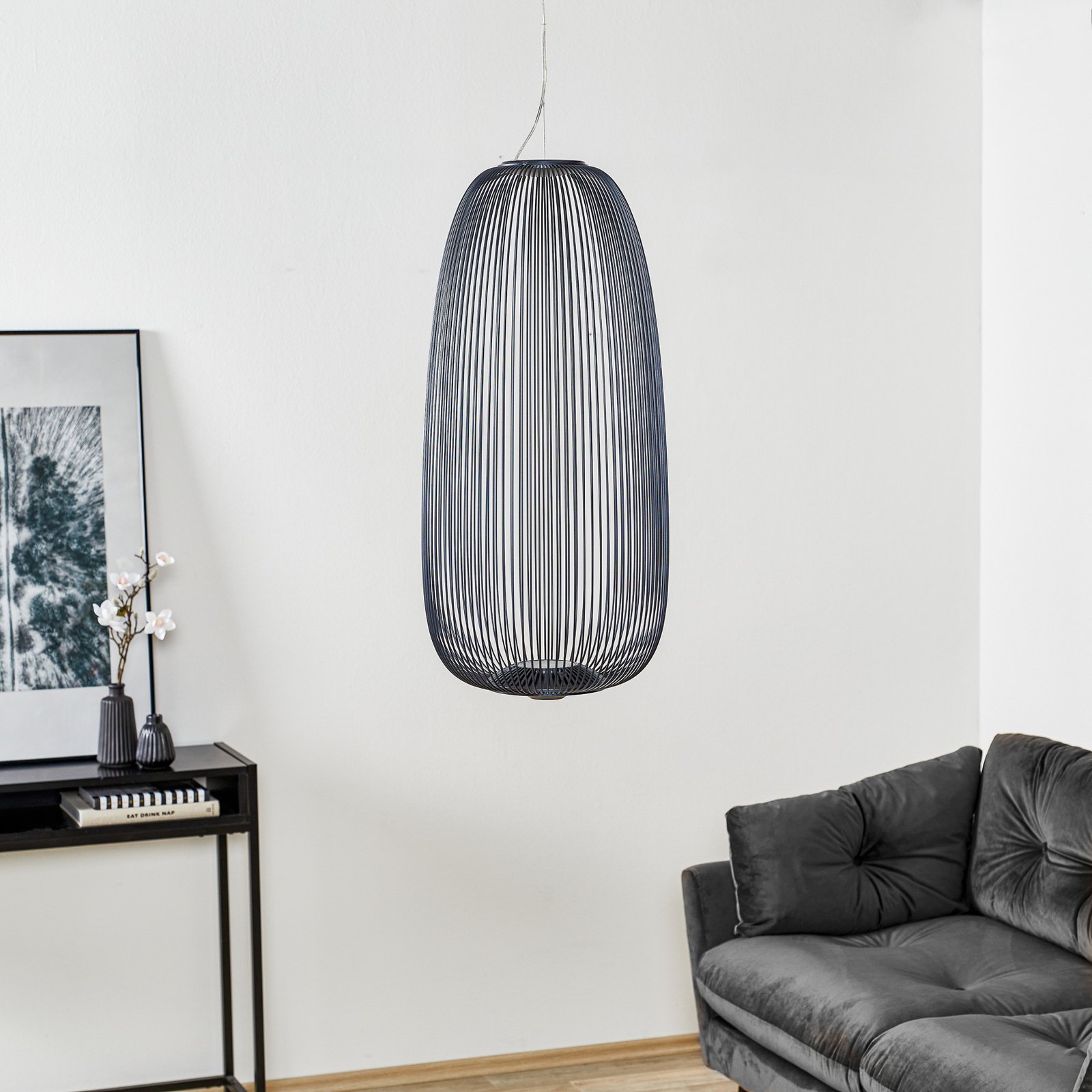 Spokes 1 LED függő lámpa, dimmelhető, grafit - Foscarini Spokes 1 LED függő lámpa, dimmelhető, grafit - Foscarini