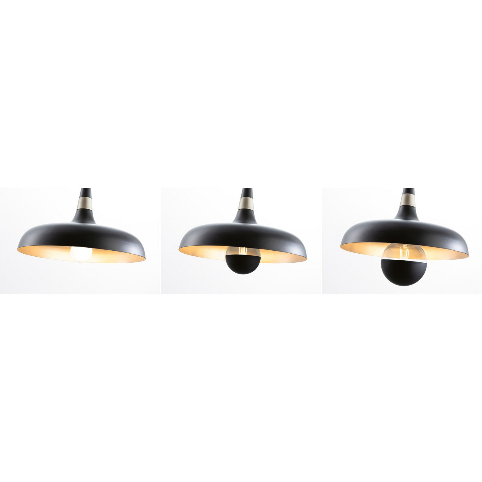 Paulmann hengelampe Juna STYLE, svart, Ø 34 cm, metall Paulmann hengelampe Juna STYLE, svart, Ø 34 cm, metall