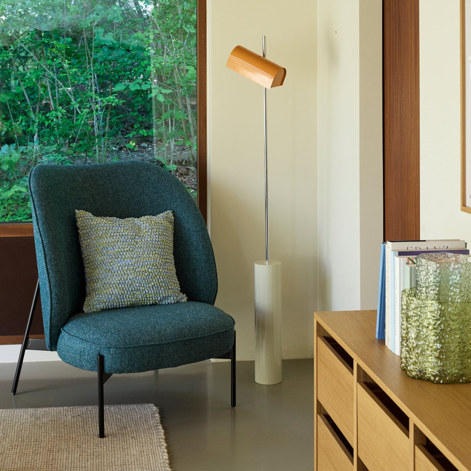 Cuscino Blend azzurro, lunghezza 40 cm - Hübsch