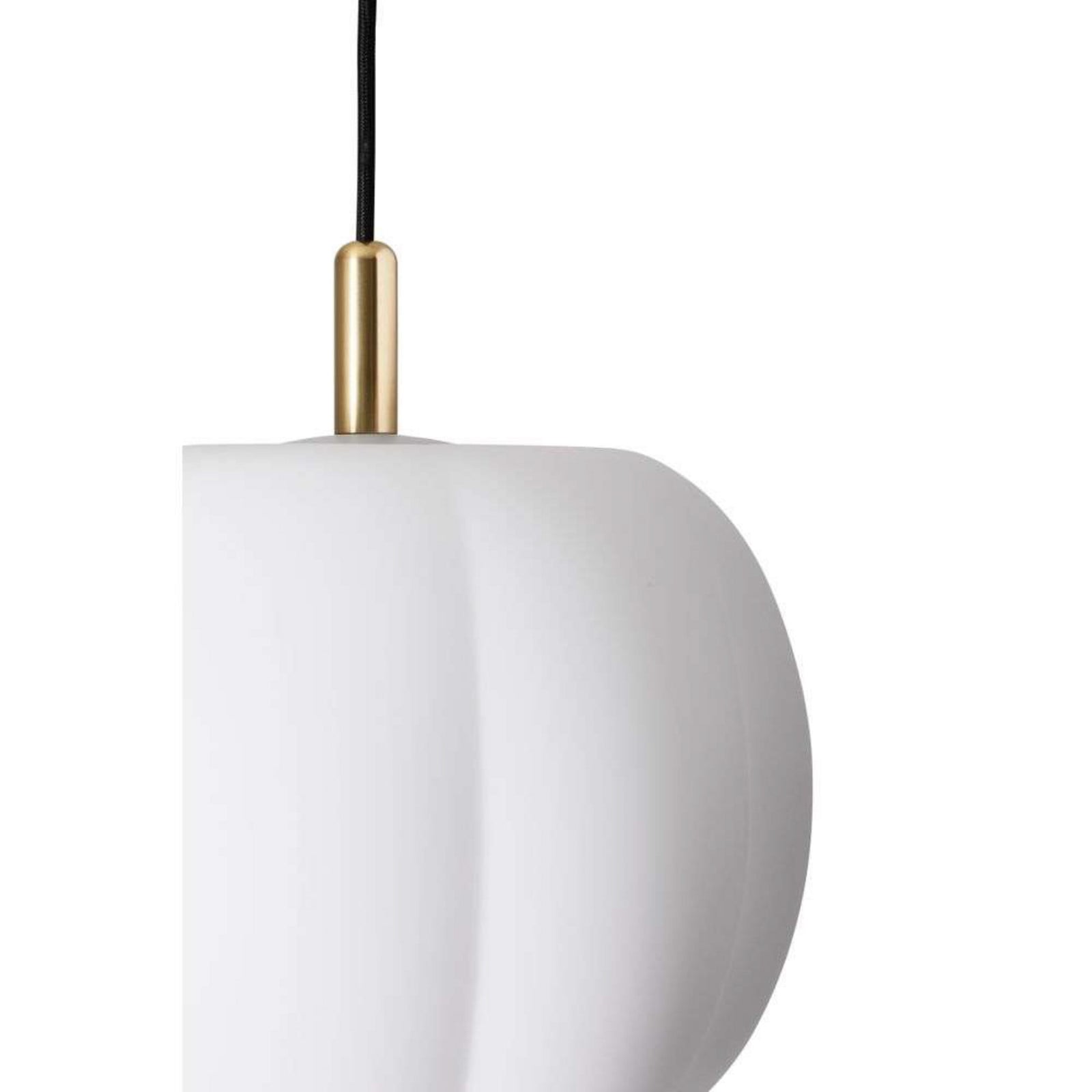 Pepo Taklampa Medium &Oslash;30 Opal/Brass Made By Hand - Matsal - Glas